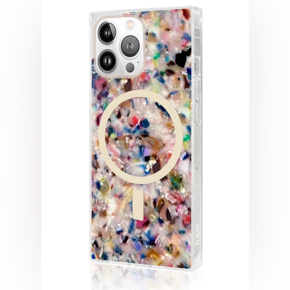 Flaunt iPhone 15 Pro Colorful Confetti Phone Case with MagSafe